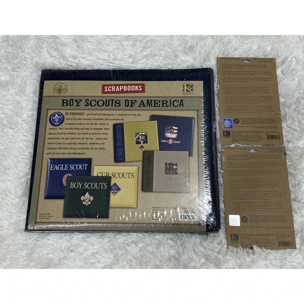 Boy Scouts of America 12 x 12 Photo Scrapbook Album Paper Embellishments Kits